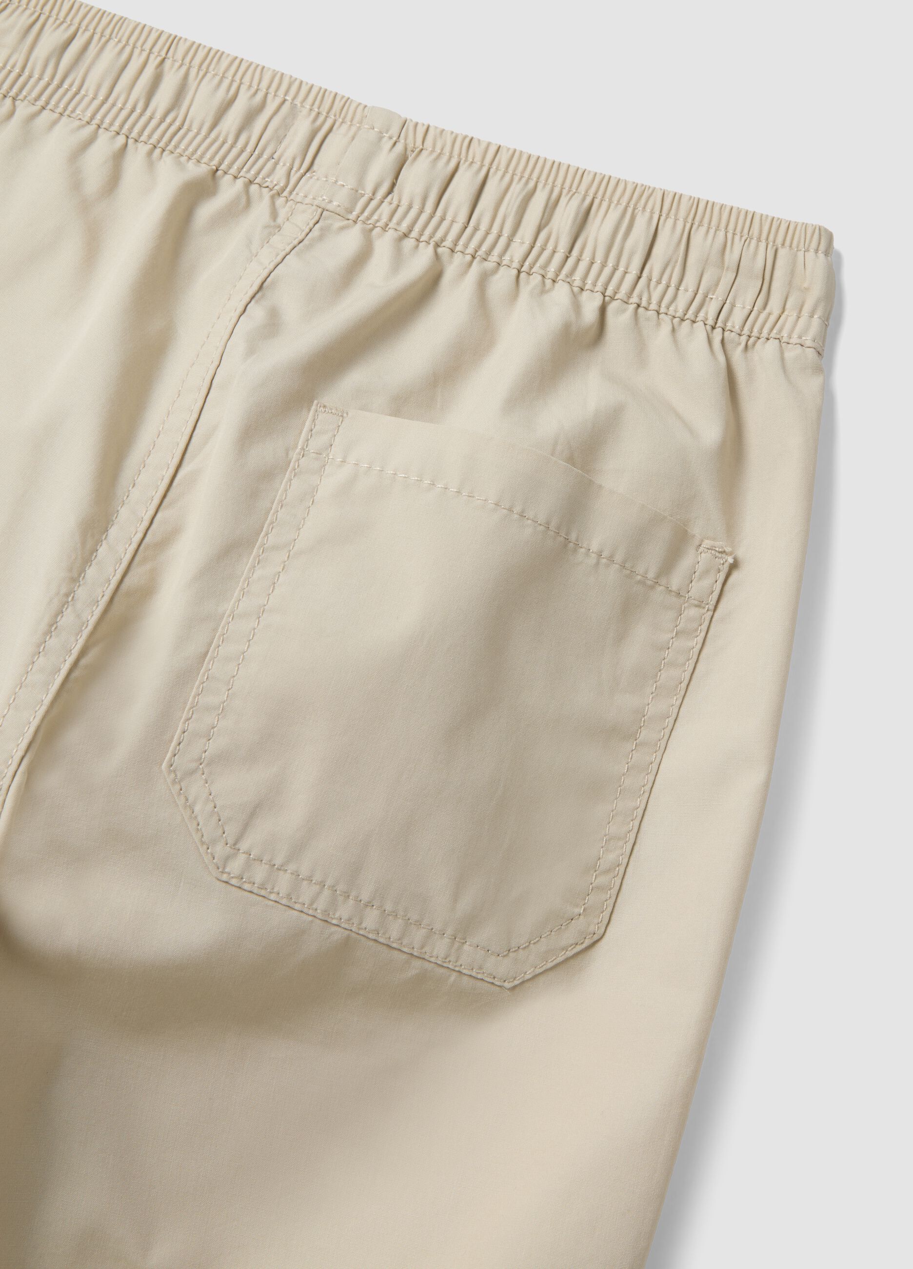 Children's pure cotton beige shorts regular fit