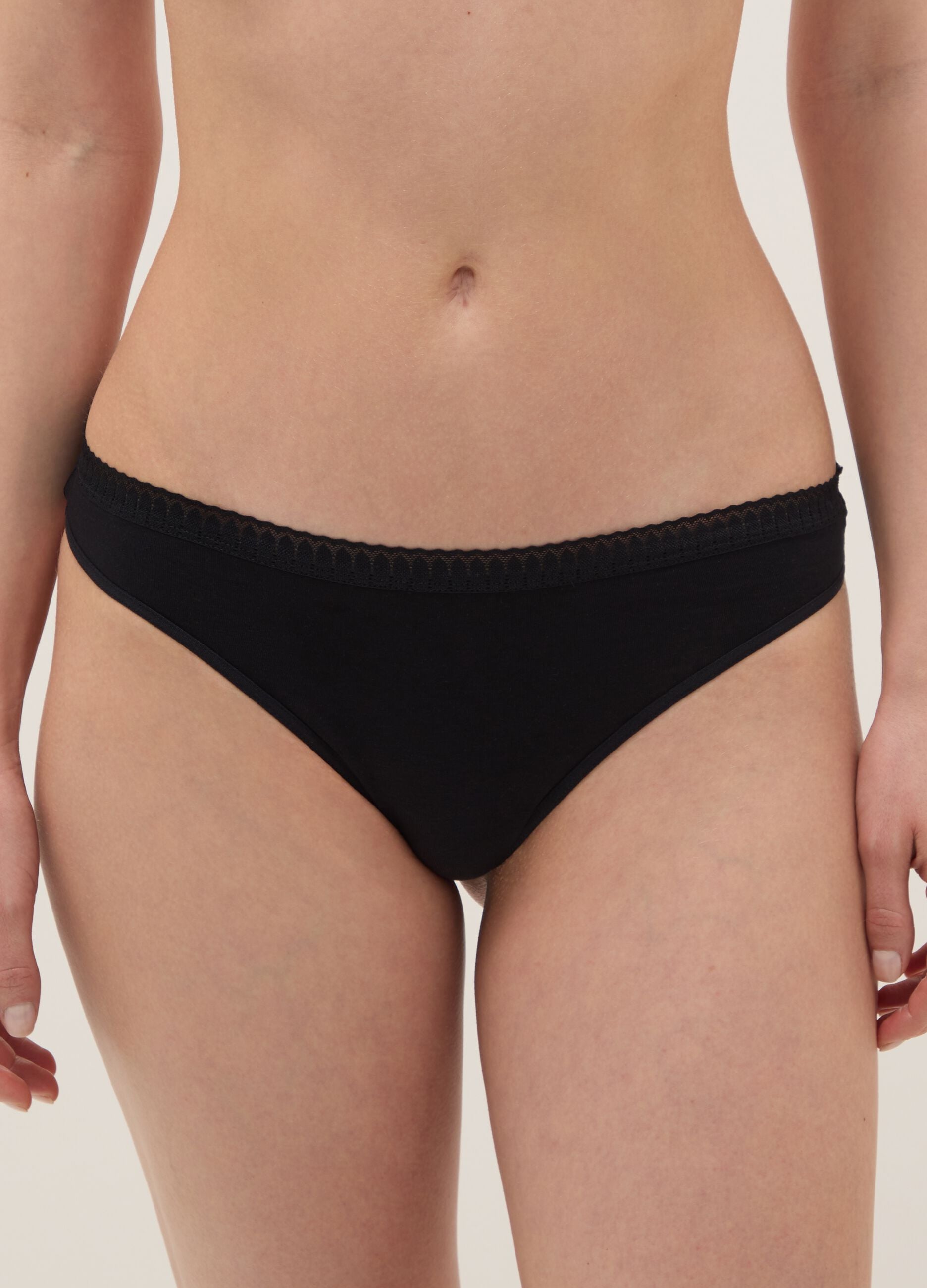 Multi-colour regular fit Brazilian brief twin pack in stretch cotton