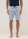 Pure cotton multicoloured striped pyjama shorts regular fit_1