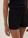 Girls&rsquo; black pure organic cotton shorts with elasticated waistband_2