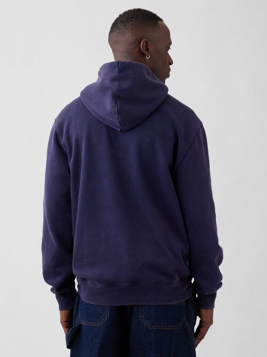 Cotton-blend logo hoodie_2
