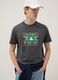 Grey pure cotton T-shirt regular fit with Boston Celtics print_0