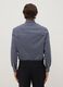 Blue cotton blend regular fit easy iron shirt_1