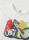 White pure cotton regular fit t-shirt for boys with print_2