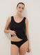 Black tank top deep V regular fit_0