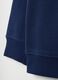 Blue kids' crew neck sweatshirt in pure cotton with relaxed fit_3