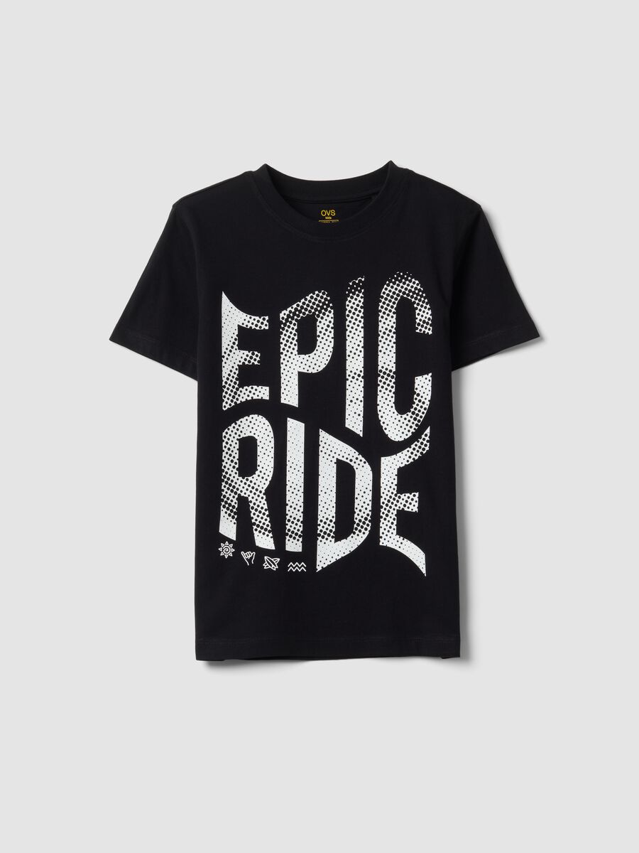 Black short-sleeve organic cotton T-shirt_3