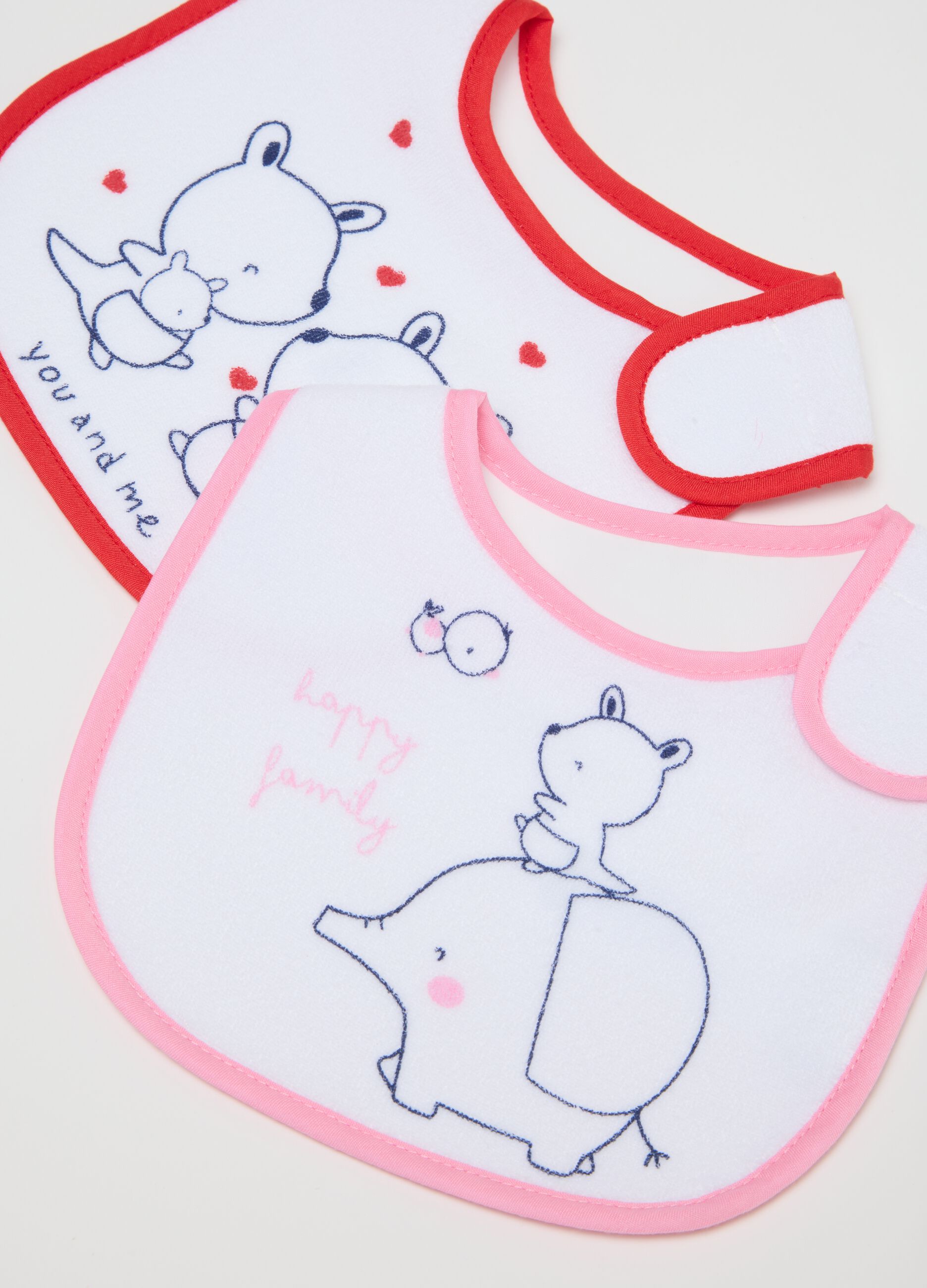 Multicolour Cotton Bibs Tripack for Baby Girls