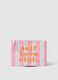 Multicoloured striped wallet with embroidered writing_0