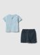 Multicolor pure cotton newborn set with teddy bear_1