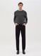 Cotton pullover with micro weave_1