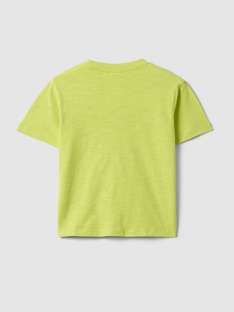 Yellow cotton blend kids' regular fit T-shirt with Peanuts_1