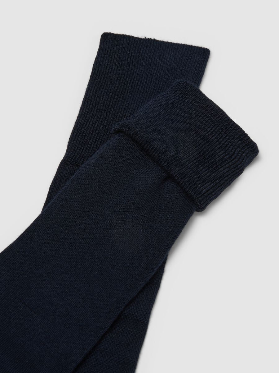 Pack of long blue bamboo blend stretch socks_1