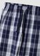 Men&rsquo;s blue organic cotton checked pyjama trousers_6