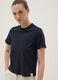 Blue short-sleeve pure cotton regular fit T-shirt_0
