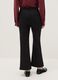 Black stretch regular fit trousers_3