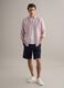 Blue stretch cotton chino shorts, regular fit_0