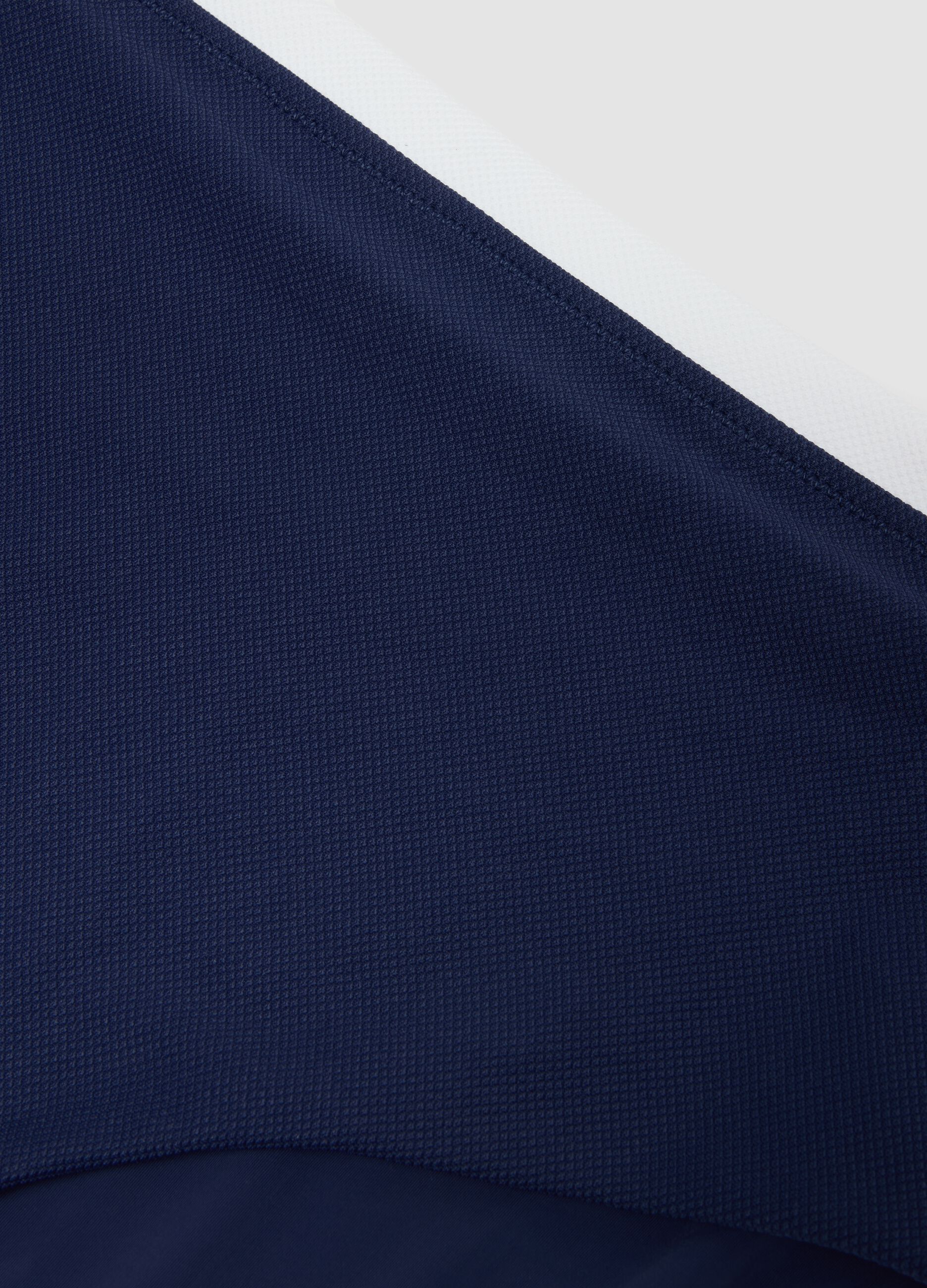 Blue stretch-fabric bikini bottoms