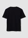 Black pure cotton relaxed-fit short-sleeve T-shirt_1