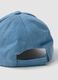 Blue and orange baseball cap in a cotton-viscose blend_2