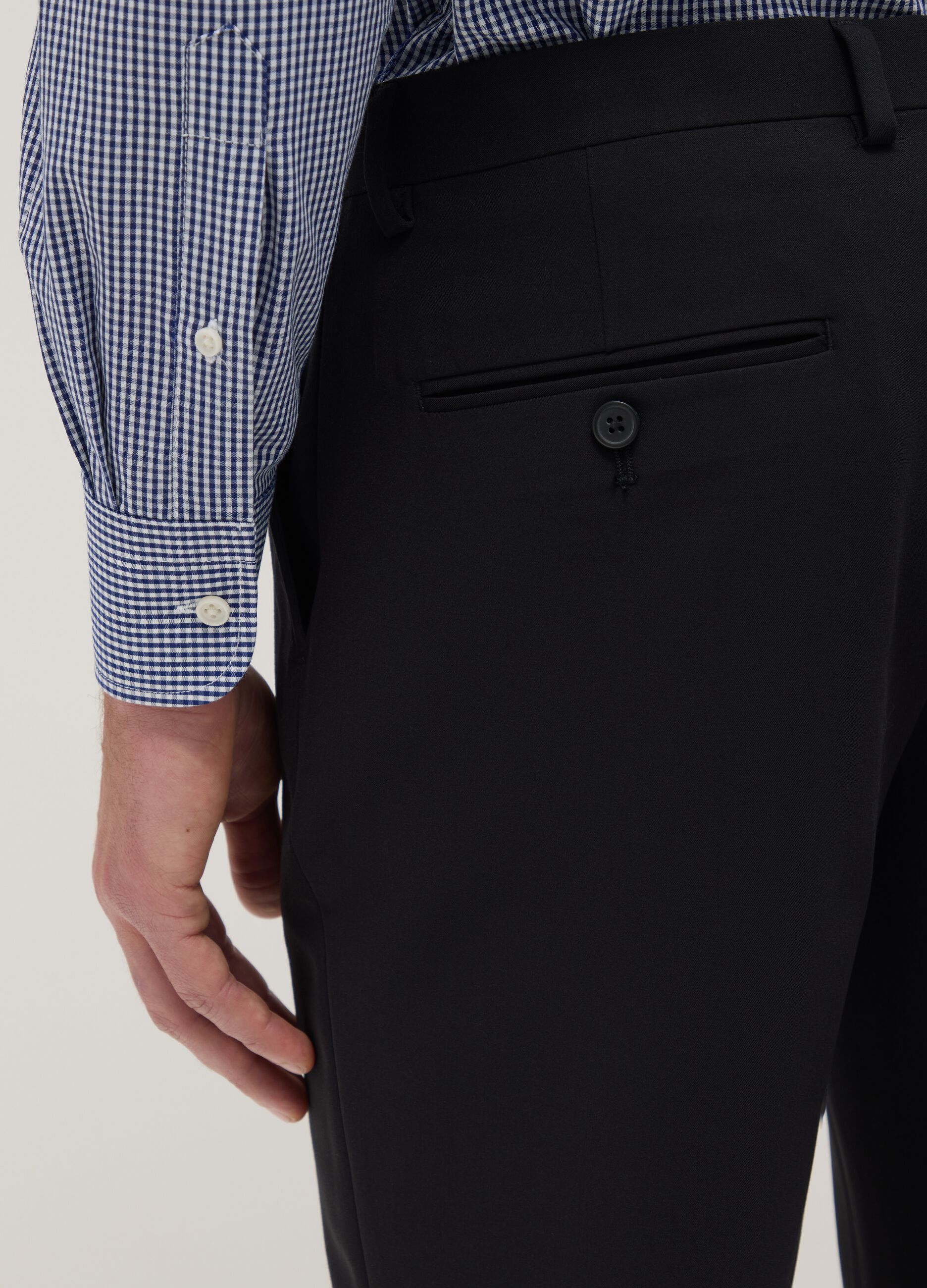 Multicolour check shirt in cotton blend regular fit easy iron