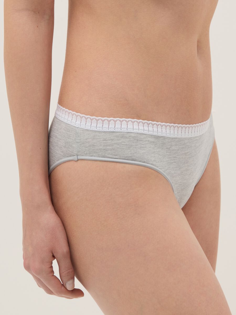 Multicolour cotton blend regular fit twin-pack briefs_3