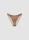 Multicoloured striped stretch bikini bottoms_4