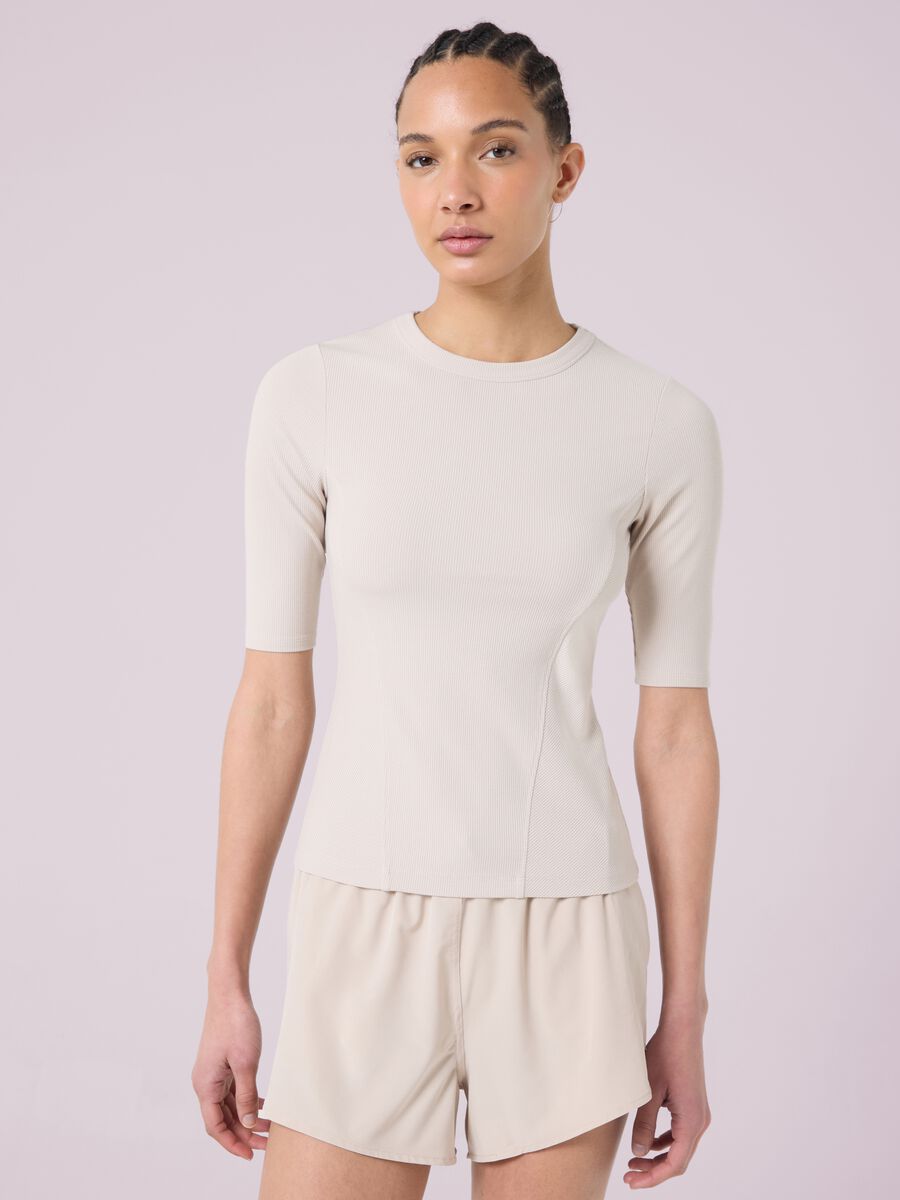ALTAVIA STUDIO Ribbed Stretch Modal T-shirt_1