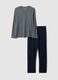 Long pyjamas in pure multicolour cotton regular fit_4