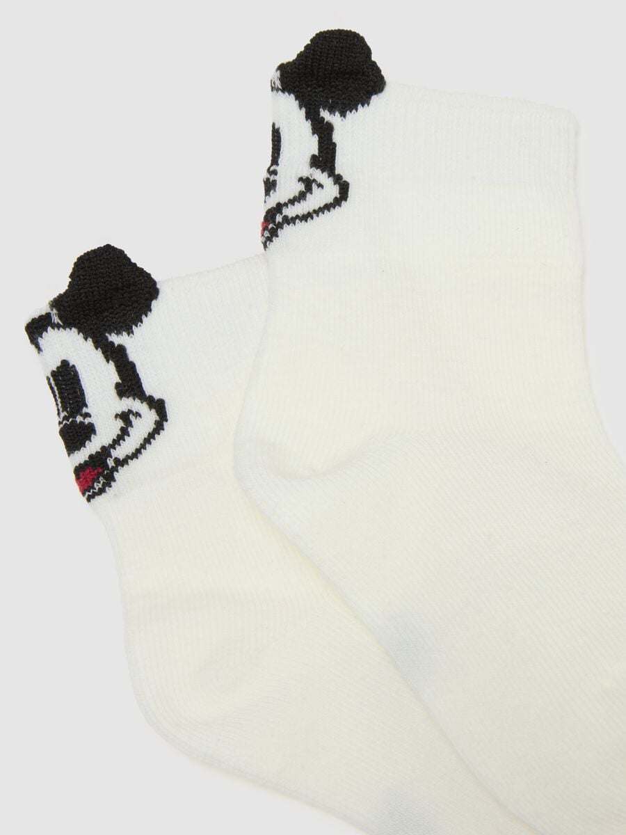 Multicolour cotton blend socks twin-pack for infants with Disney embroidery_2