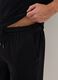 Black pure cotton regular fit pyjama shorts_3