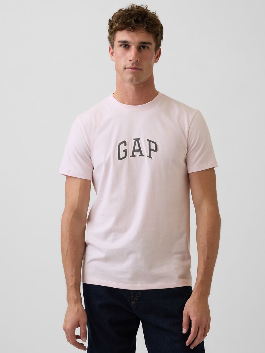 Pure cotton logo short-sleeve T-shirt_0