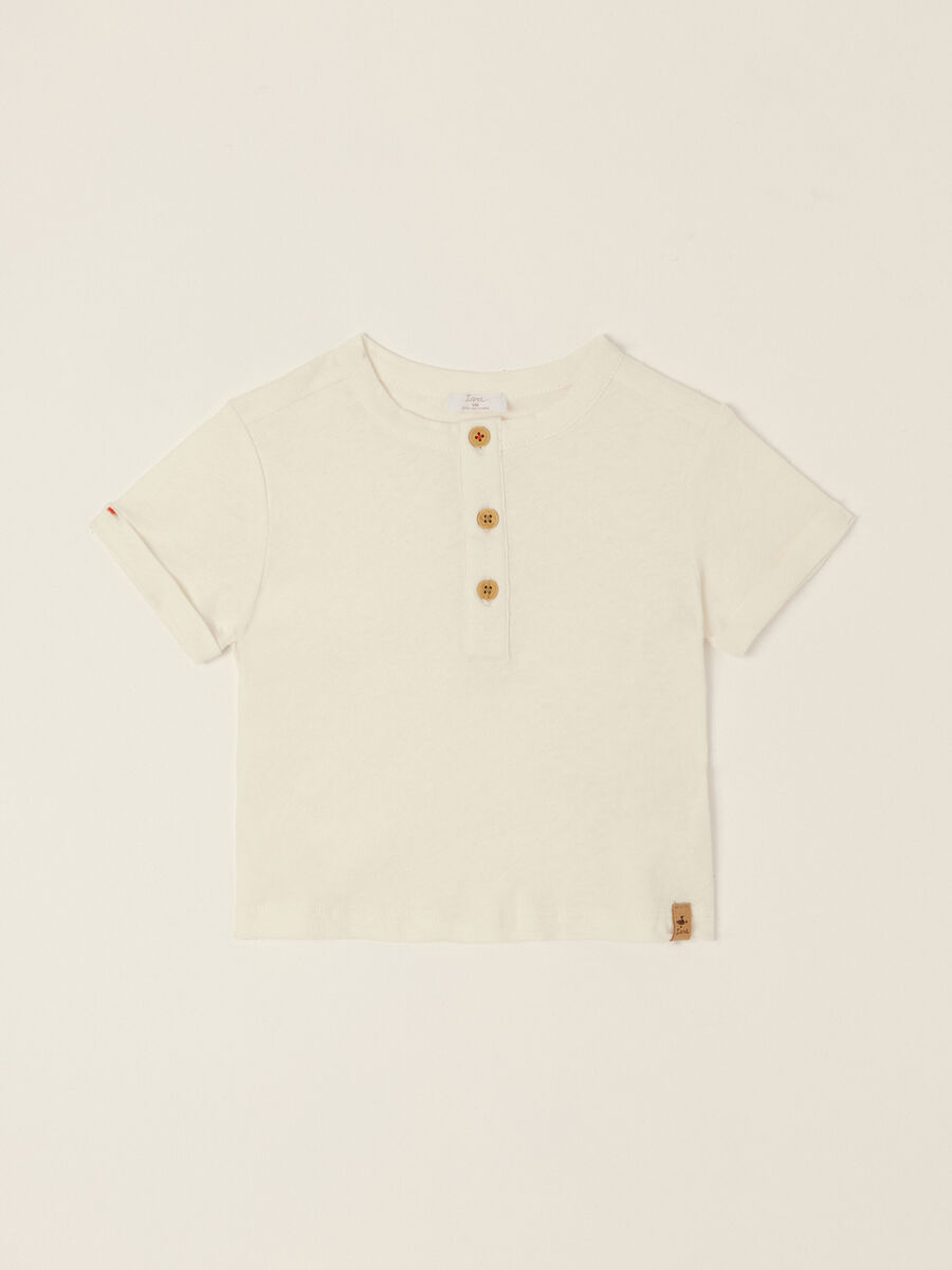 IANA linen-blend jersey T-shirt_0