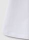 Girls' white cotton blend t-shirt regular fit_3