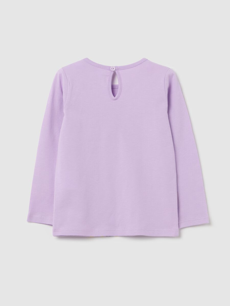 Long-sleeved T-shirt with glitter ice cream print_1