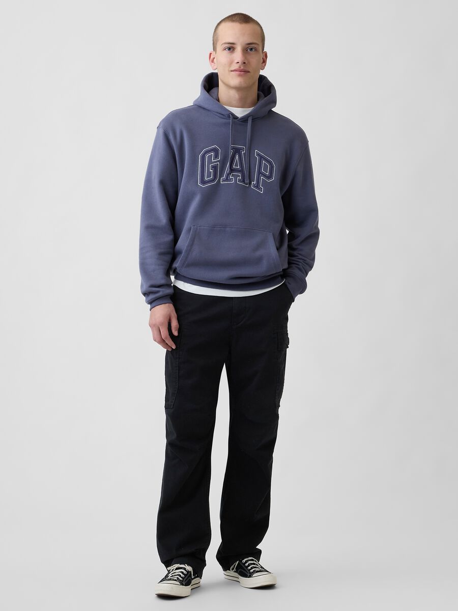 Logo hoodie in cotton blend_0