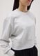 Grey pure cotton sweatshirt regular fit for girls_1