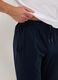 Blue pure cotton regular fit pajama trousers_3