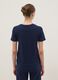 Blue pure cotton short-sleeve T-shirt, regular fit_3