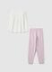 Girls' multicolour pure cotton pyjamas, regular fit_1