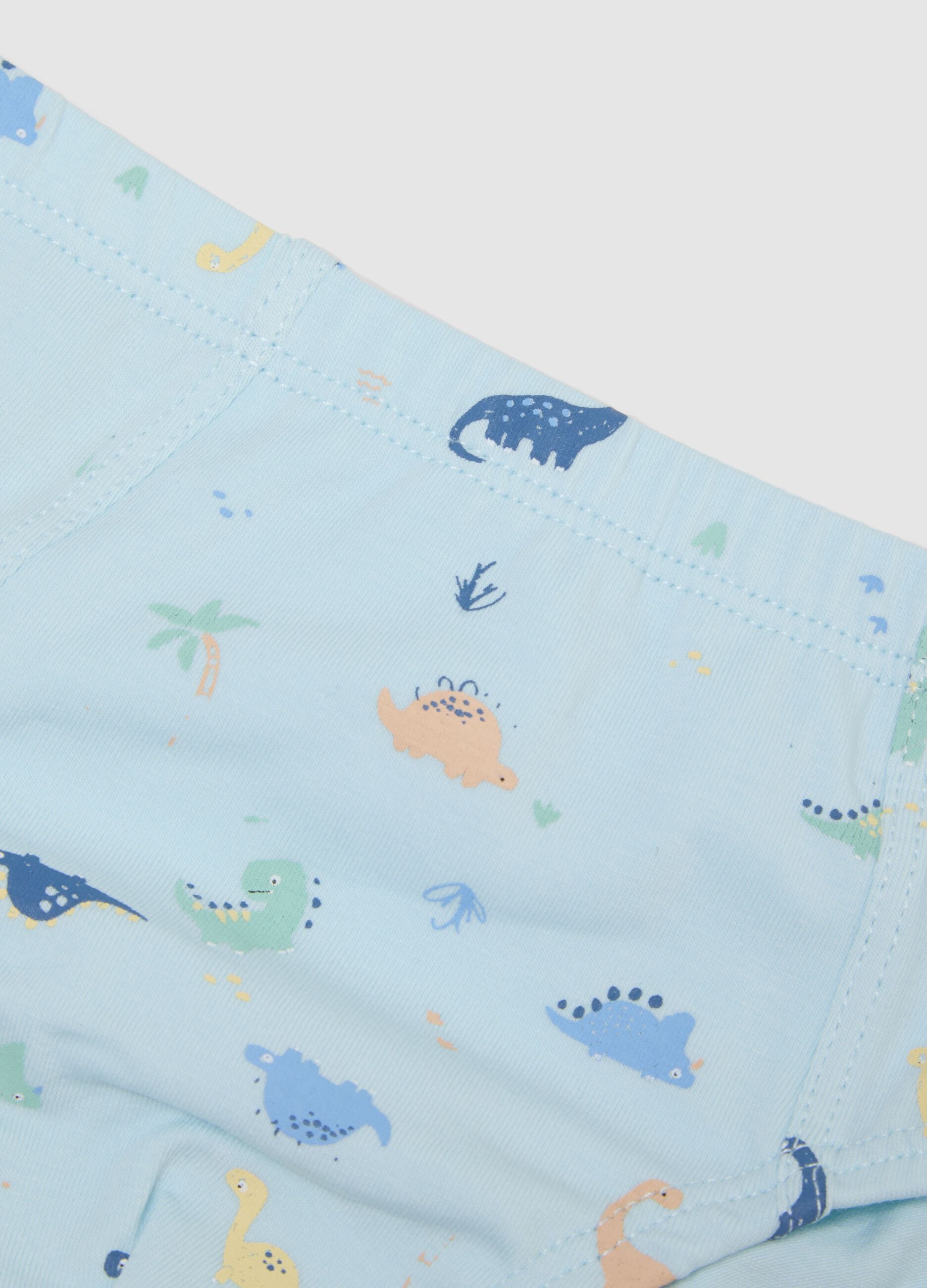 Newborn multicolour elasticated cotton briefs triple pack