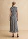 Sleeveless dress in multicolour striped viscose blend regular fit_2