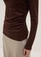 Brown long sleeve pure cotton regular fit T-shirt_3