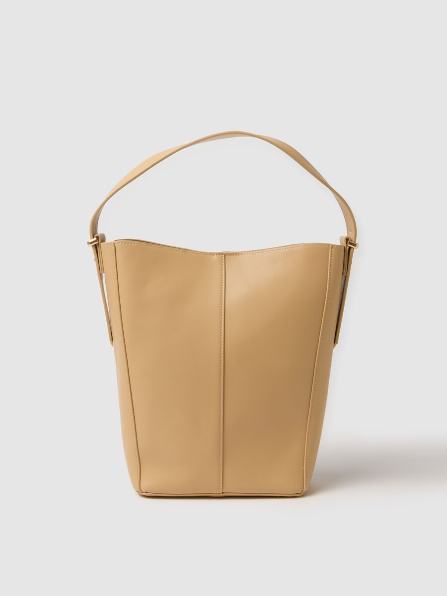 Beige Bucket Bag_0