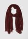 Red mesh scarf in pure cotton_0