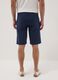 Blue regular-fit stretch cotton bermuda shorts_2