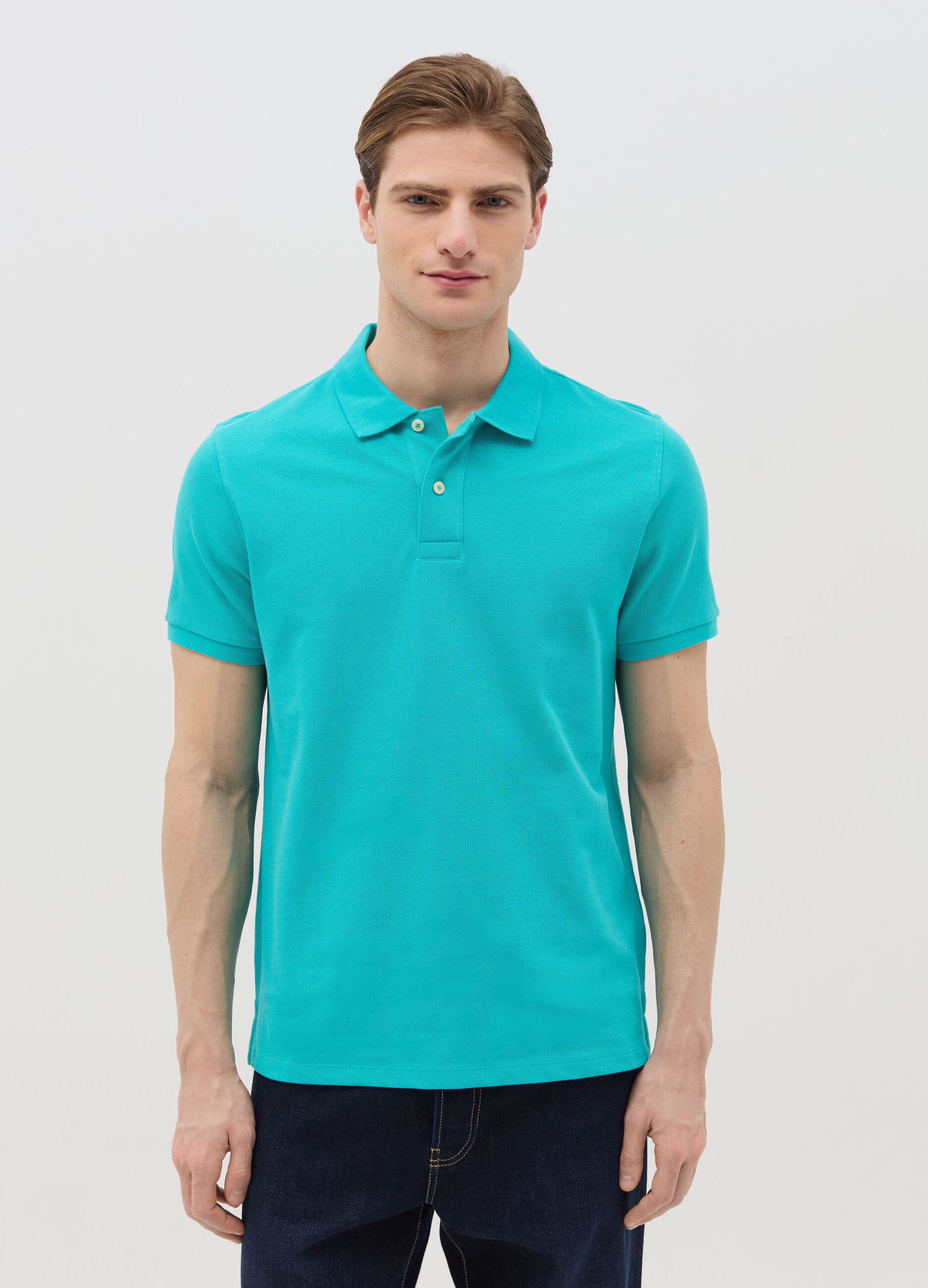 Organic cotton regular-fit polo shirt