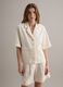 White lyocell-linen blend blazer, regular fit_2