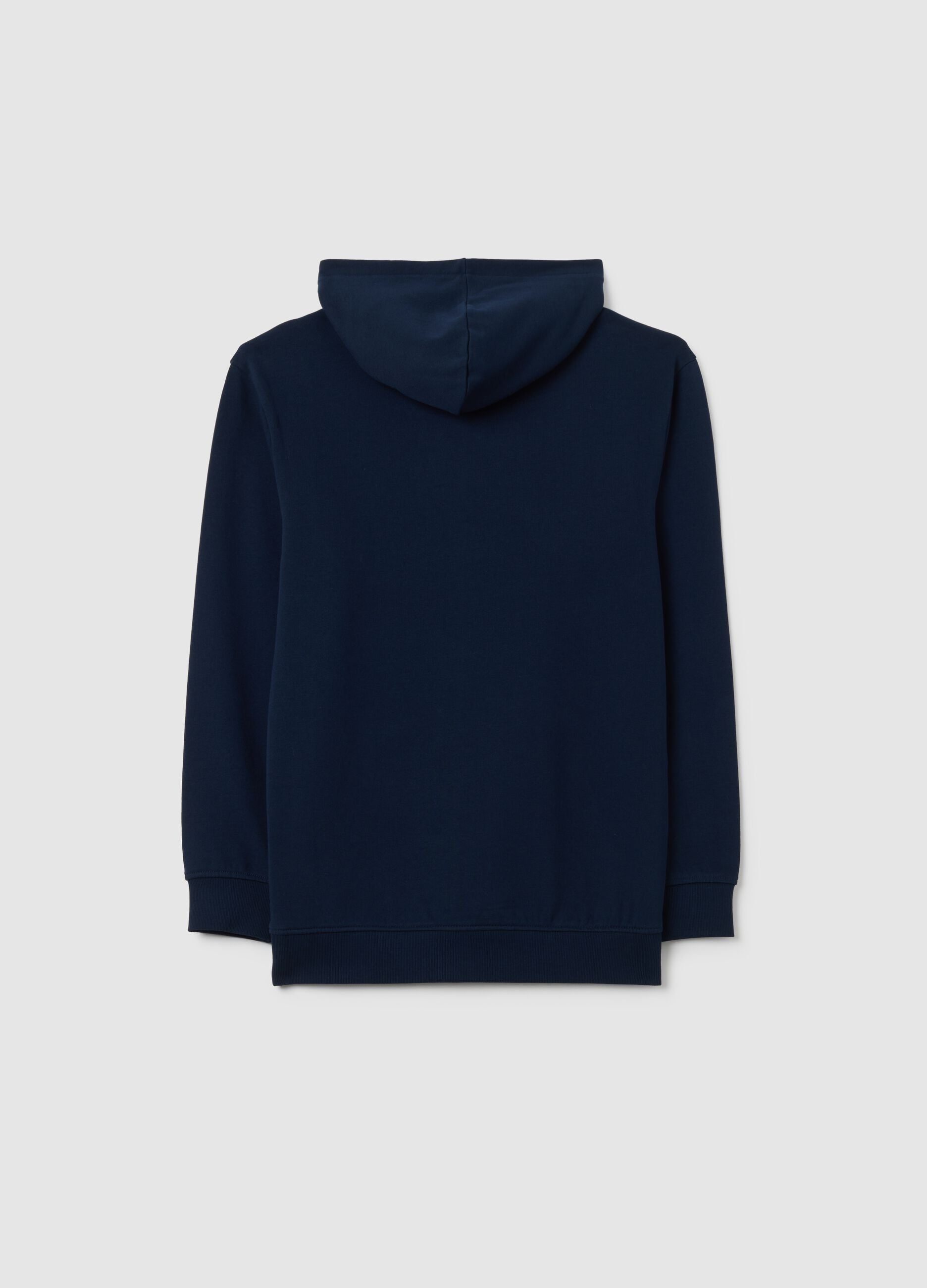 Boys' pure cotton blue regular fit sweatshirt with print