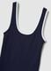 Blue pure cotton tank top_5